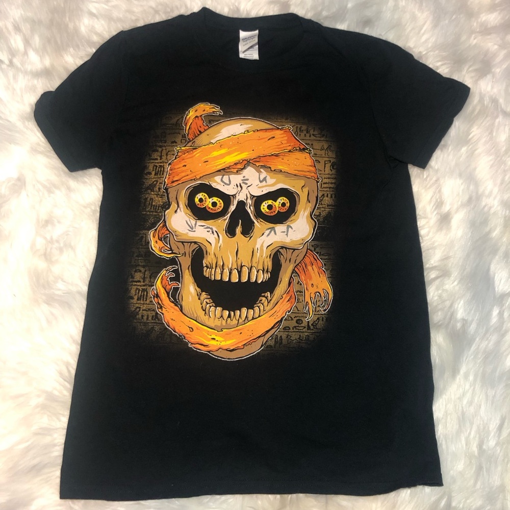 The Mummy Horror Block Exclusive Gildan T-shirt Men’s Size Small 100% Cotton